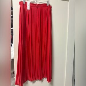 J. Crew Vibrant Red A-Line Skirt